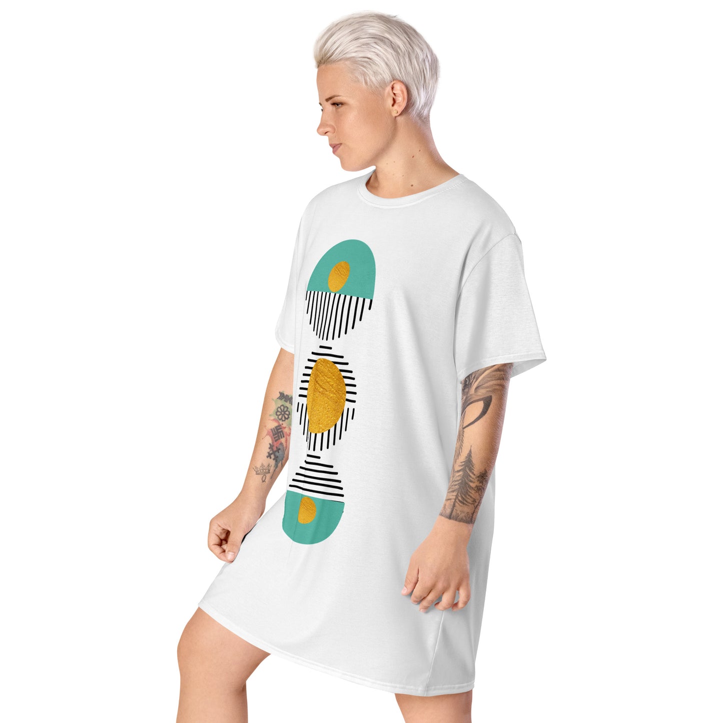 Abstract T-shirt Dress