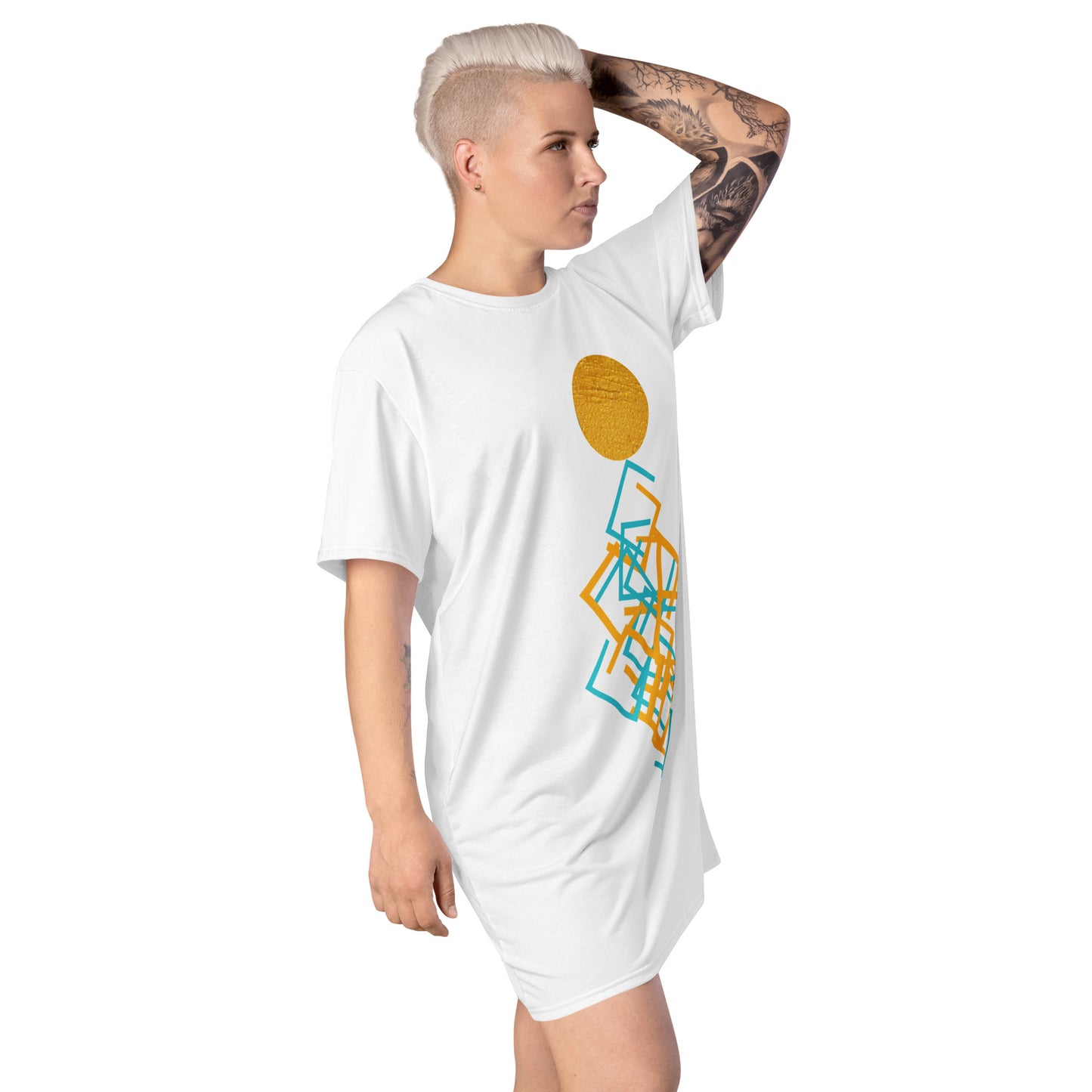 Abstract T-shirt Dress
