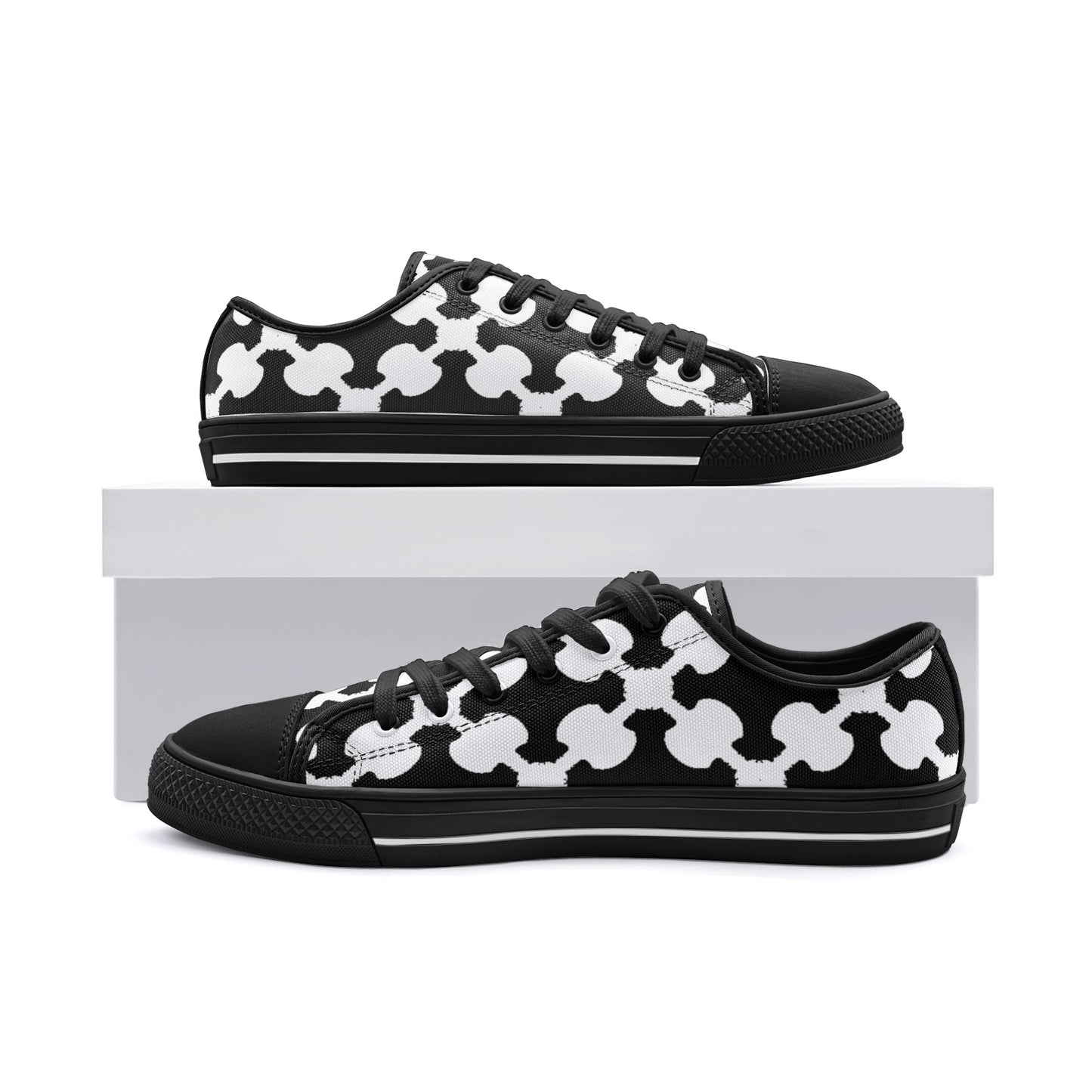 Abstract Unisex Low Top Canvas Shoes - O By Onica Online Store