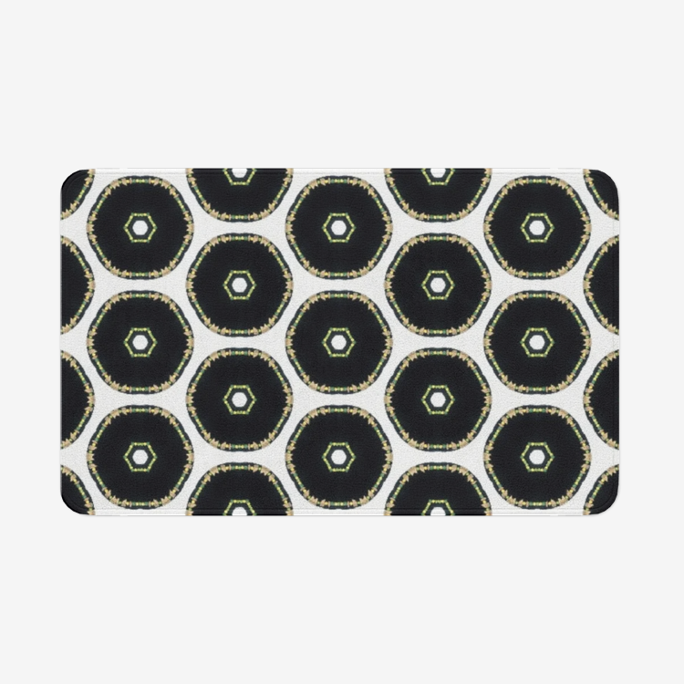 Abstract Microfiber Chevron Non-Slip  Mat - O By Onica Online Store