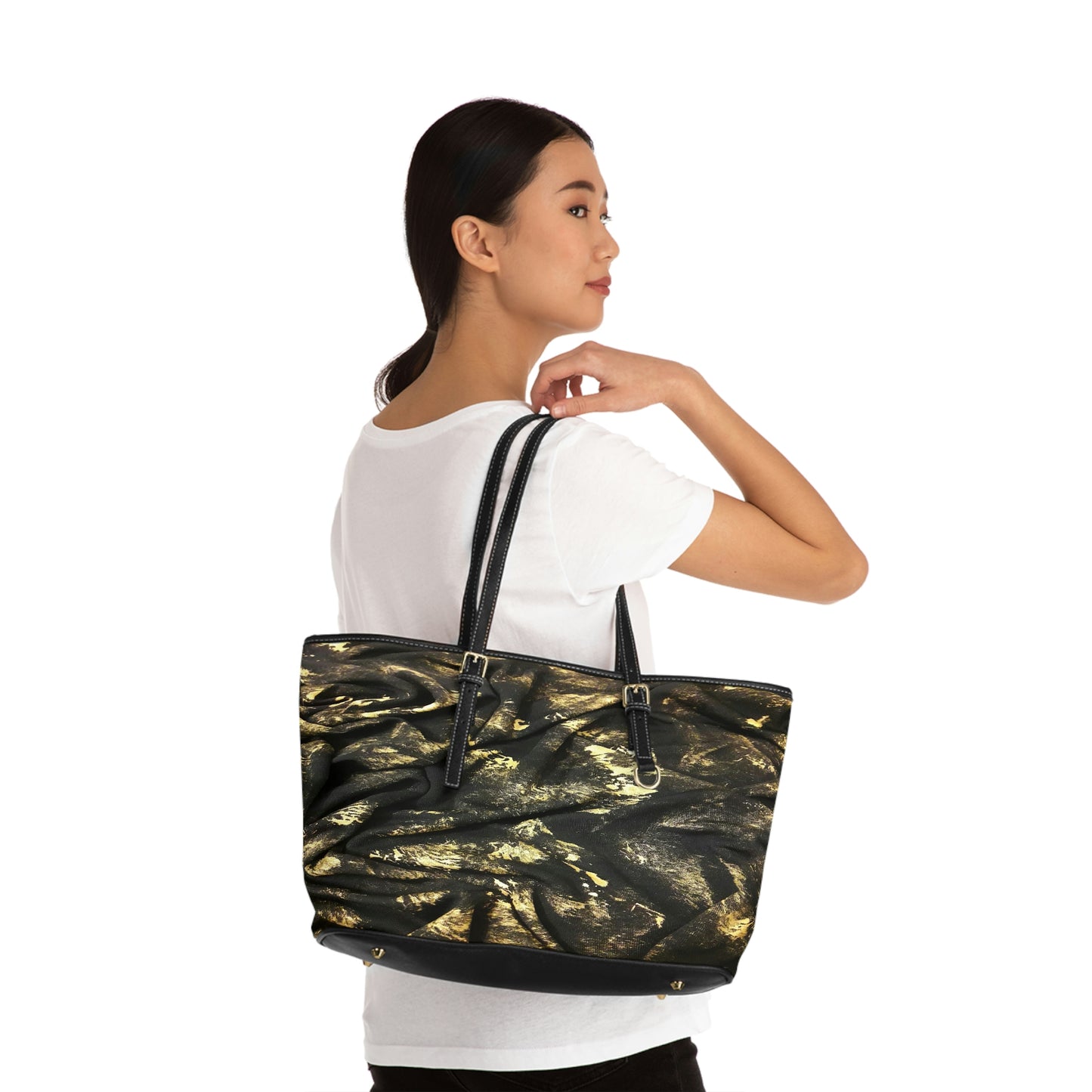 Abstract PU Leather Shoulder Bag - O By Onica Online Store
