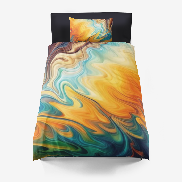 Abstract Microfiber Duvet Cover
