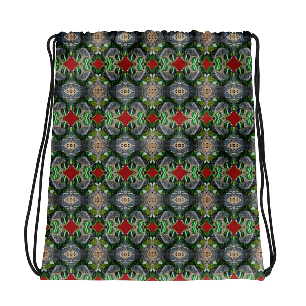 Abstract Drawstring Bag - O By Onica Online Store