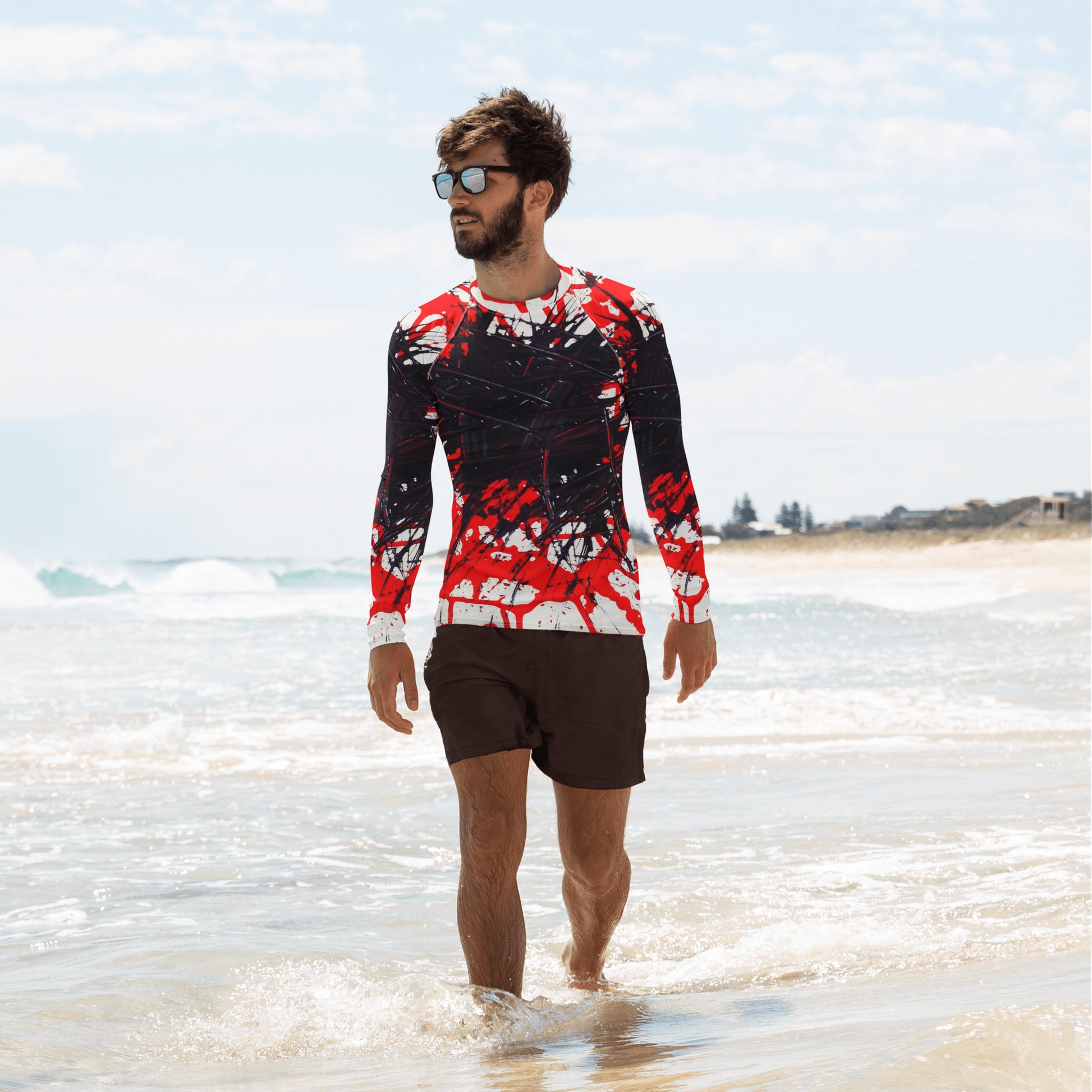 Abstract Men's Rash Guard - O By Onica Online Store