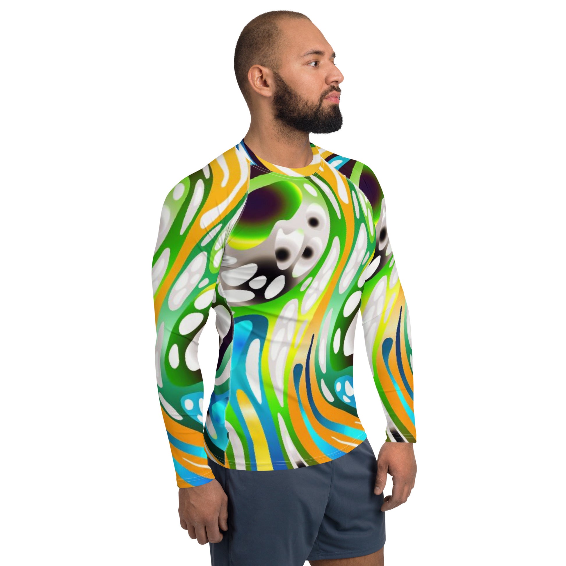 Abstract Men's Rash Guard - O By Onica Online Store