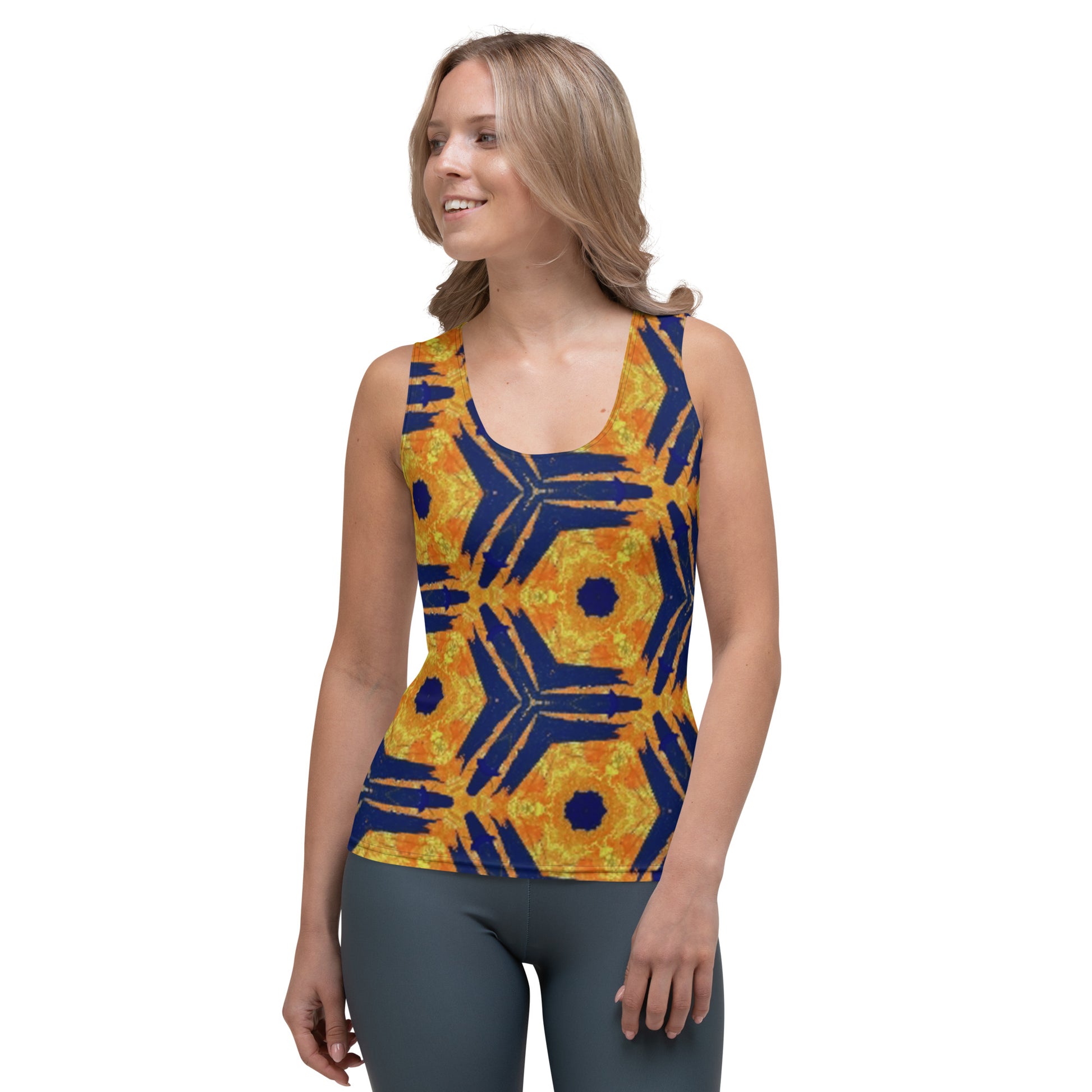 Abstract Sublimation Cut & Sew Tank Top - O By Onica Online Store