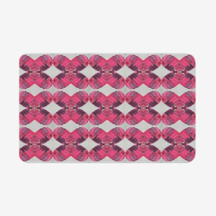 Abstract Microfiber Chevron Non-Slip Mat - O By Onica Online Store