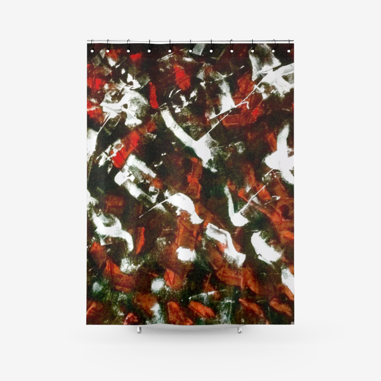 Abstract Textured Fabric Shower Curtain - O By Onica Online Store
