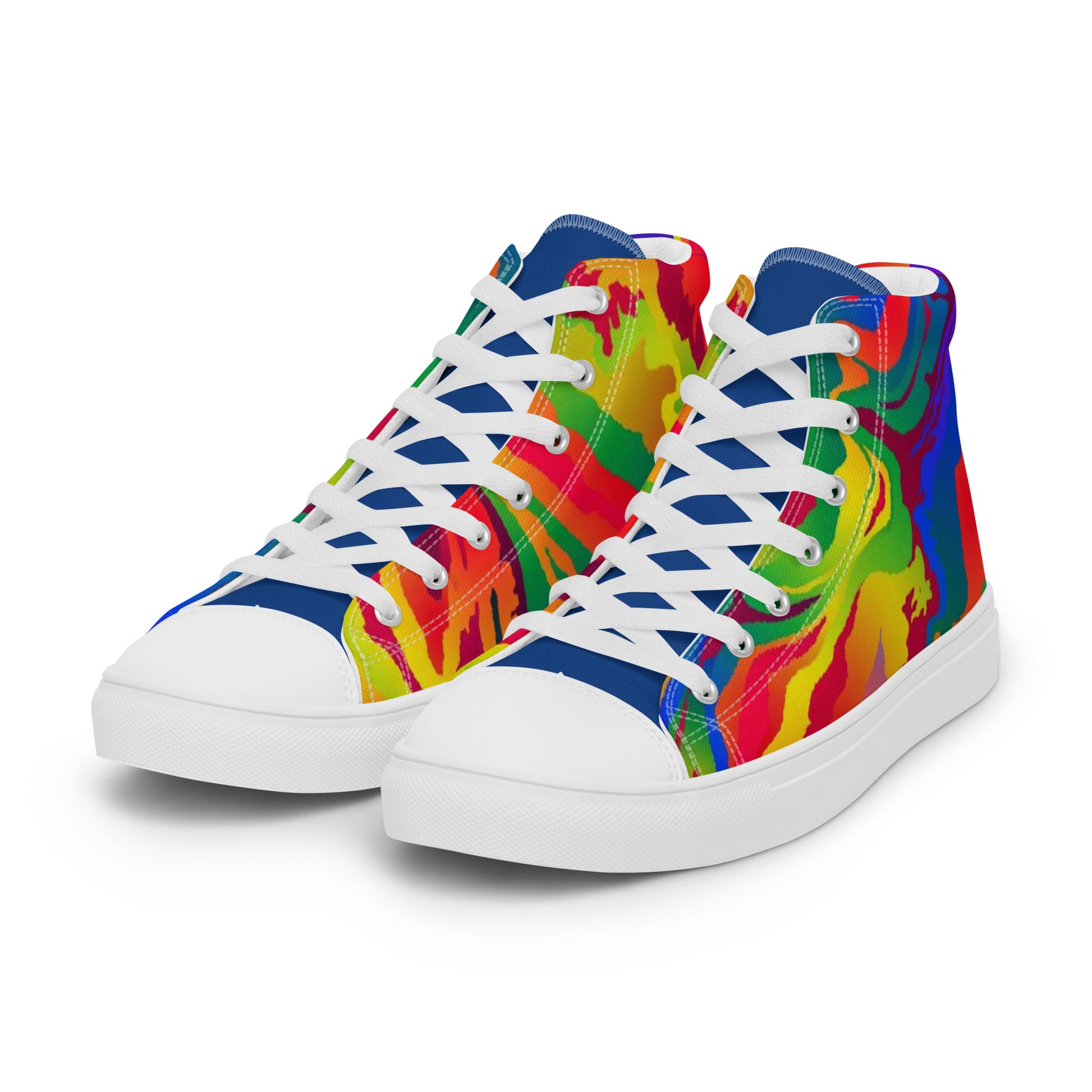 Abstract Men’s high top canvas shoes - O By Onica Online Store